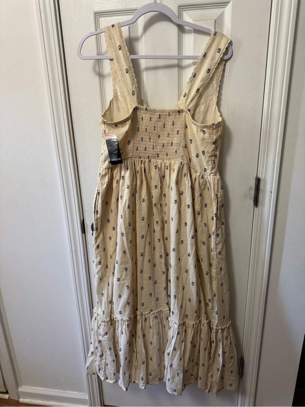 torrid Cream Floral Tiered Maxi Dress 100% Cotton - Picture 10 of 12